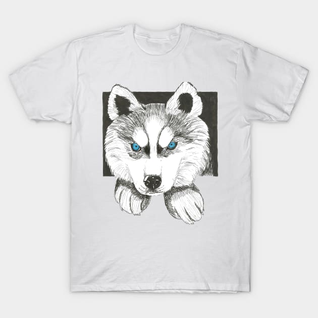 Husky T-Shirt by Créa'RiBo